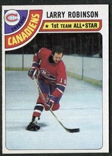Larry Robinson 1st Team NHL All-Star 1978-79 Topps Hockey Card #210