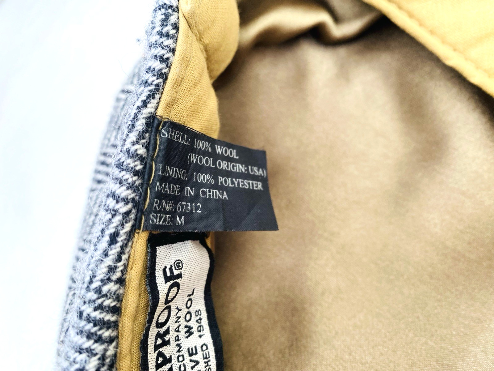 WEATHERPROOF Black Herringbone Wool Flat Cap - Si… - image 8