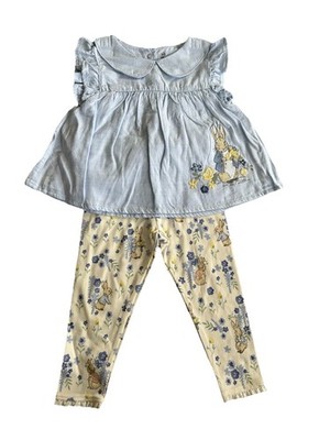 Disney Baby Beatrix Potter Peter Rabbit babyblau Leggings & Top Set 12-18 Monate