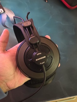 Samson SR850 Studio Kopfhörer Referenz Halboffen Design 50 mm Neodym Musiker DJ