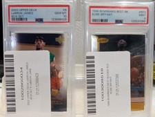 Lebron James Rookie PSA10/ Kobe Bryant Rookie PSA9 /Luka Doncic Rookie 9.5