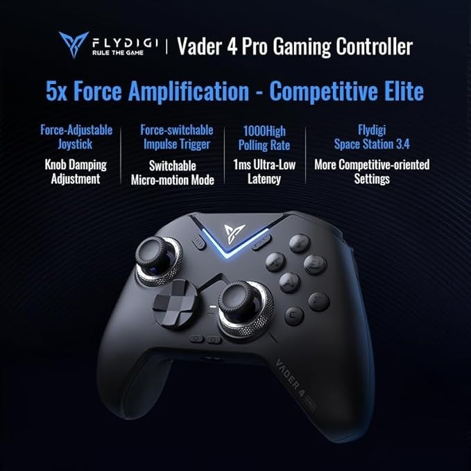 Manette Flydigi Vader 4 Pro Hall Effect pour éliminer le drift sur PC et Switch - 3