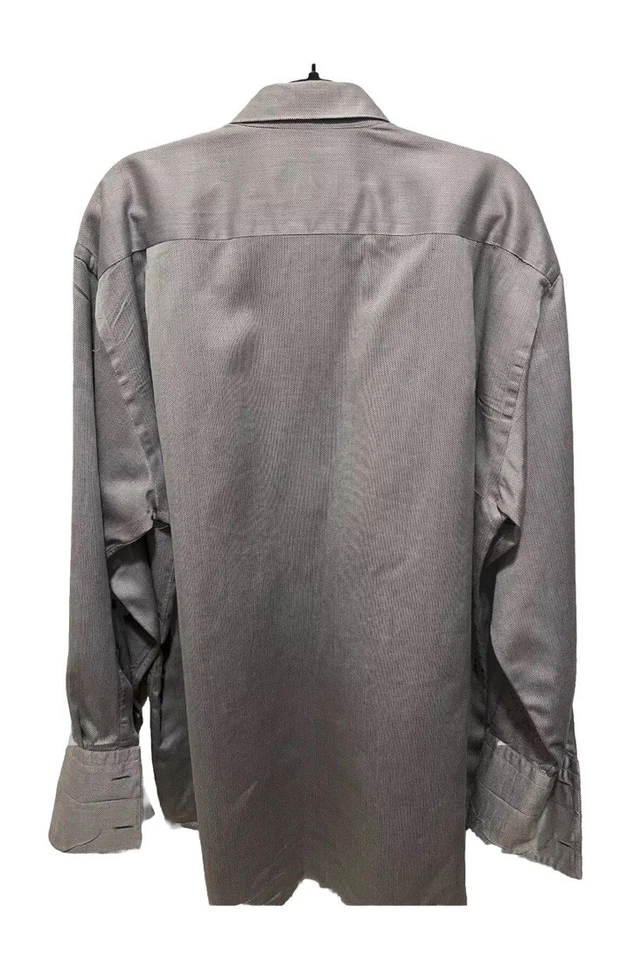 Camisa de vestir para hombre KM Krizia 100 % algodón de dos capas hecha en Italia”. 42-16 1/2. 32-33 Foto 3 de 4