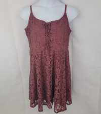 TORRID Womens Plus 1 Mini Lace Up Corset Skater Dress Witchy Grunge Romantic NWT