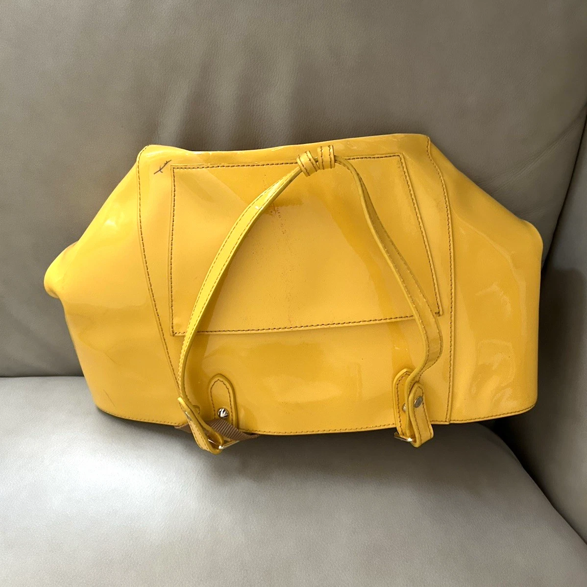 ⭐️未使用⭐️Dooney&Bourke レザーケース/イエロー/ヴィンテージ