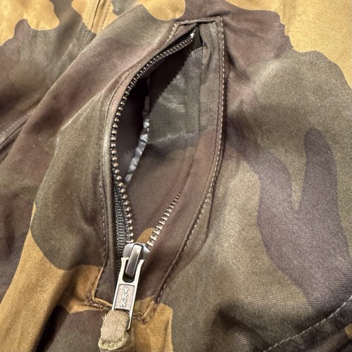 Champion x TODD SNYDER Made USA Fatigue Green / Satin Camo Bomber Varsity Jacket - Picture 9 of 19