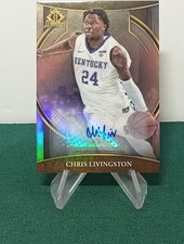 2022-23 Bowman University Chrome - Invicta Chris Livingston #BI-9 Auto 97/99  RC