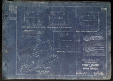 Boston & Maine RR H-19 Blue Print Frost Block and Shim Brace
