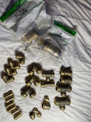 27 Pcs Sb0235 PlumBite Push On 90 d Copper 1'' x 1'' C77427LF, c77446lf plumbing