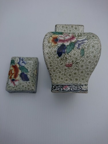 Corona Ware China Pot Floral Design Lid Pretty Container Ornament Trinket box - Picture 8 of 12