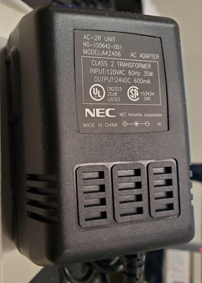 NEC AC-2R AC Adapter Power Supply Cord Cable Charger Genuine Original New