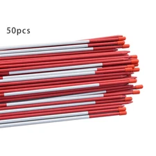 LABLT Snow Markers Driveway Reflectors Snow Stakes 48in Red Long 50 Pack 5/16 "