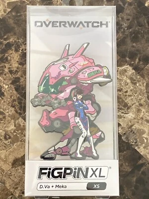 Overwatch D.Va + Meka X5 6" FiGPiN XL Enamel Pin Blizzard BlizzCon 2019 NEW RARE - Image 1 of 4