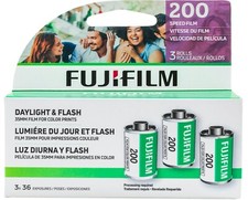 Fujifilm 200 35mm Film 3 Rolls 36 Shots Per Roll Expires 06/2026