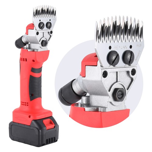 Electric Cordless Shears Sheep Goat Wool Hair Trimmer Shearing Clippers+ Battery - Picture 10 of 12