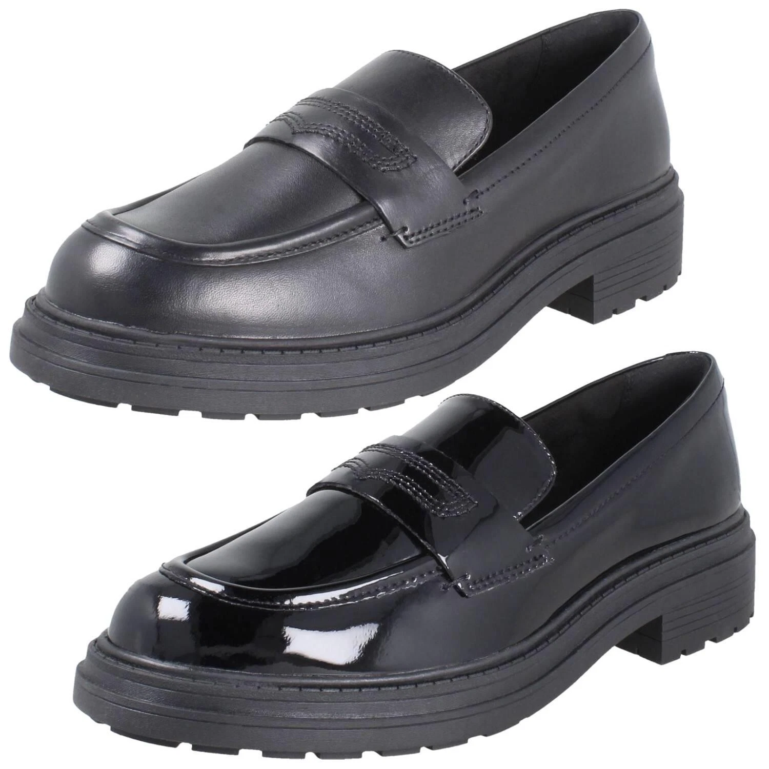 Mocassini slip on donna Clarks 'Orinoco3 Edge' in pelle vestibilità a D