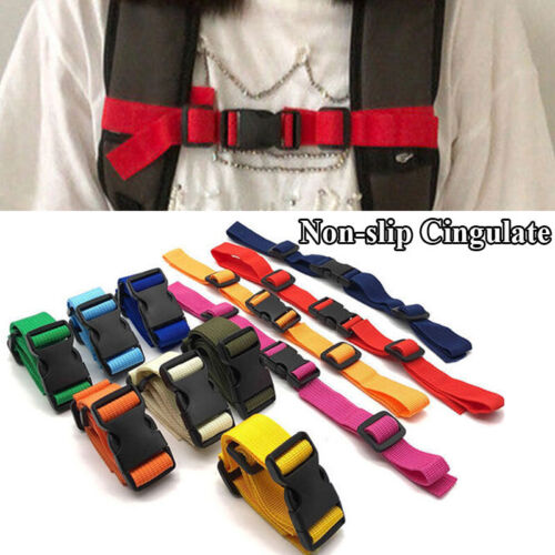 Backpack Webbing Sternum Clip Strap Chest Harness Adjustable Buckle Hiking  Ḿ - Picture 1 of 26