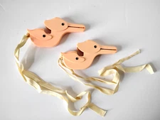 Vintage Ducky Sheet & Blankets Fasteners Original Box Cute Duck Crib Clips ‘60s