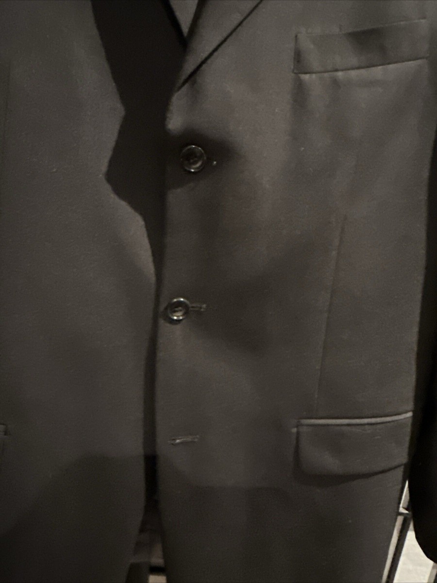 Jones New York Men's Suit Jacket Size 42L Black Solid | eBay