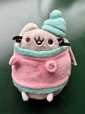 Pusheen Box Winter 2017 Exclusive Pink Holiday Sweater with Hat 5'' Plush