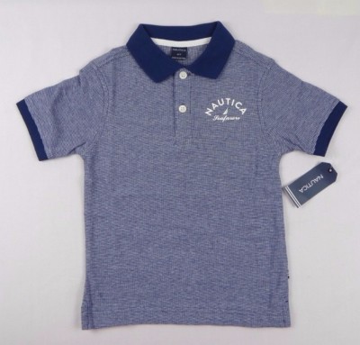 Nautica Boys/' Short Sleeve Mini Stripe Logo Polo sizes 2 4,5//6,7X