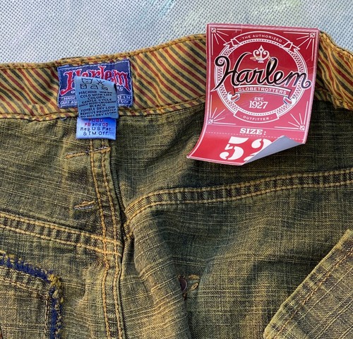 Vintage Platinum Fubu Harlem Globetrotters Limited Edition Men's Jeans Size 52. - Picture 5 of 12
