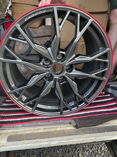 2 Chevy Corvette C8 Z06 Forged Redline OEM Wheels 20-24, Midnight Gray 19x8.5