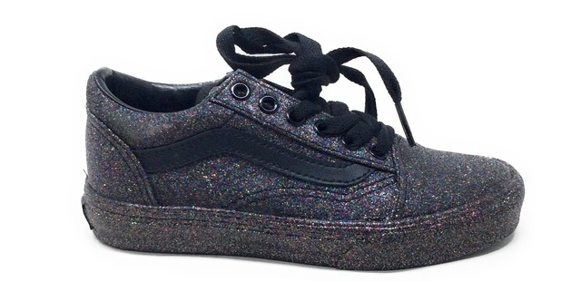 vans old skool rainbow glitter