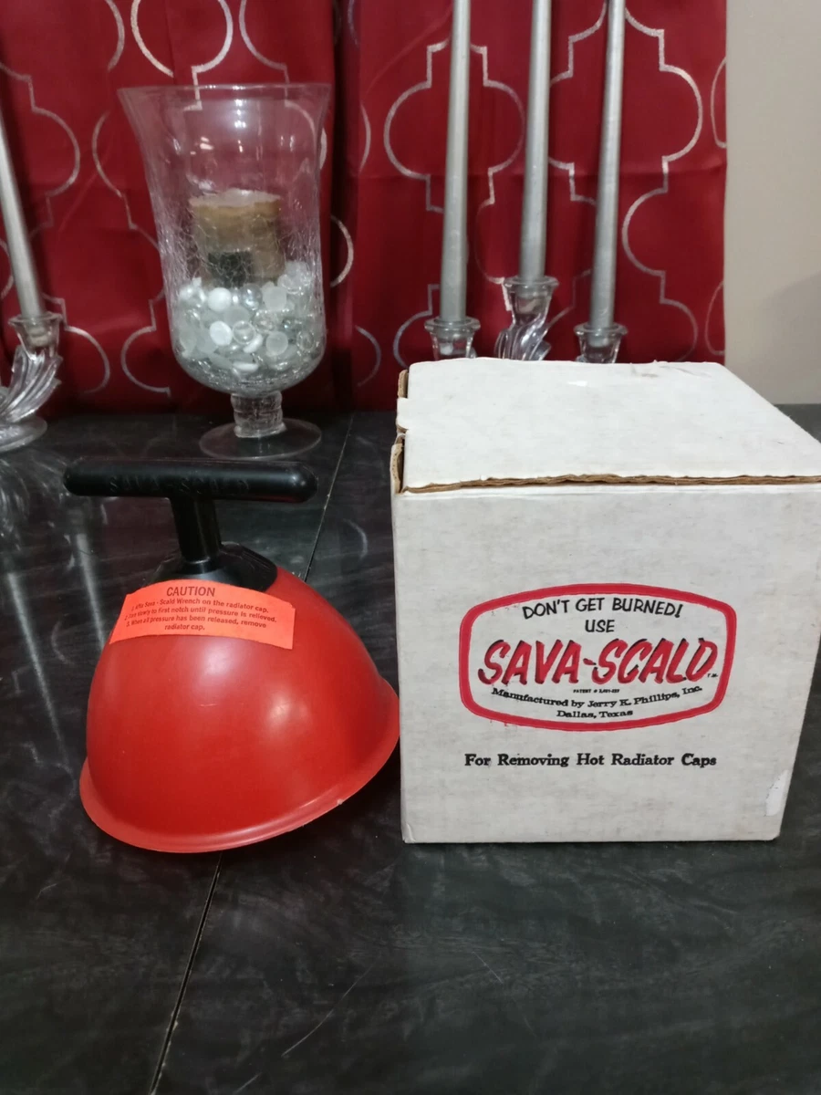 Vintage Sava Scald Hot Radiator Cap Puller w Box Removing Hot Cap Burn Safety