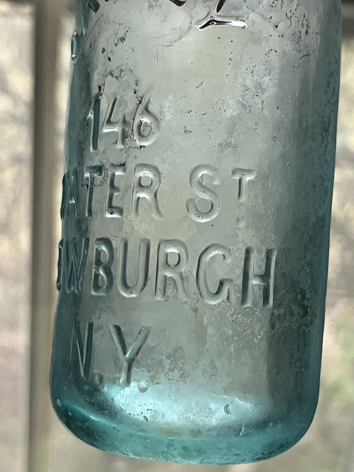 Vintage/Antique OAKLEY 146 WATERS St, NEWBURGH, NY Glass Stopper