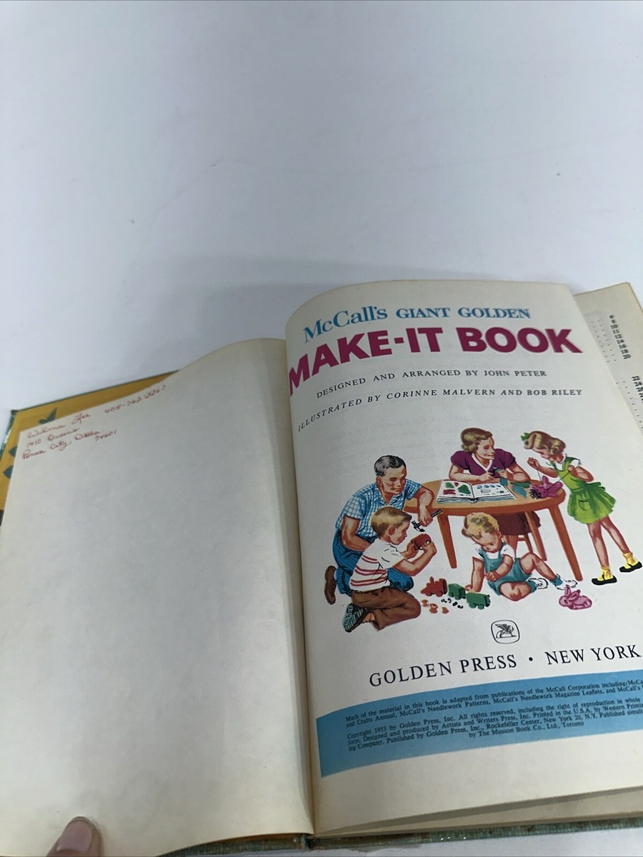 洋書 McCall&#39;s  MAKE-IT BOOK1953 Vintage McCall's Giant Golden MAKE-IT BOOK 1953 Harback | eBay