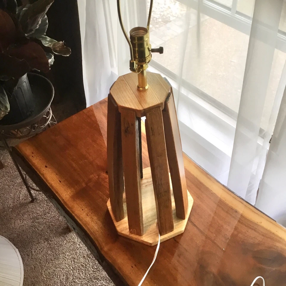 Lámpara de pentagrama de barril en color roble blanco nativo NUEVO ANUNCIO Foto 3 de 4