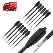 12pcs Archery Bowfishing Arrow Broadheads Crossbow Bolts Bow Fishing Hunting NEW
