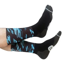 Pro Road Cycling Riding Socks Bicycle Bike Sports Athletic Socks XC BMX MTB Cyan