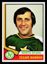 1974-75 Topps Hockey Card #26 Cesare Maniago Minnesota North Stars