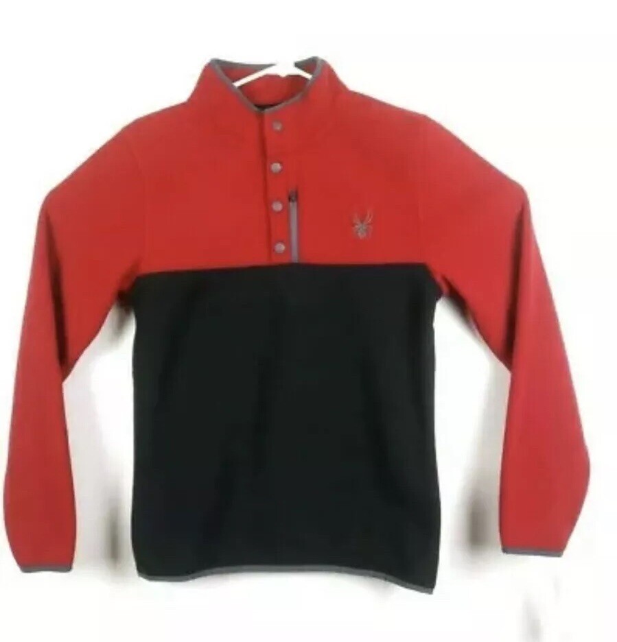 Пуловер Spyder из флиса на 14 пуговицах лыжная куртка Dare Devil Red мужской размер Средний 7390₽