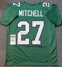 PHILADELPHIA EAGLES QUINYON MITCHELL AUTOGRAPHED SIGNED JERSEY JSA COA