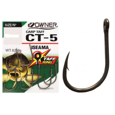 Owner CT-5 Hameçons Carp Hook Teflonés Carp Taff pour Carpe - Photo 1/2