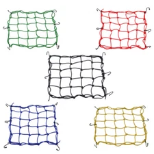 15"X15" Small Elastic Cargo Bungee Net with 6 Hooks for Bike Bicycle Motorcycle