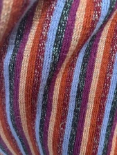 CEJON Rectangular Scarf Multicolor Knit Ribbons Acrylic& Metalic