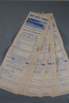 Konvolut 8 Lesebahn 1961 Iron Horse Ramble Excursions Flyer