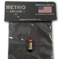 Red Pinball 6.3 Volt LED Round Bulb 44/47 Bayonet Base BA9S, Concave Top, US