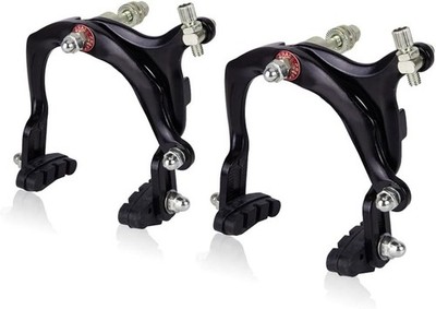 Fahrrad Bremsen Set: V-Brake vorne und hinten, Aluminium, 60 mm Beläge