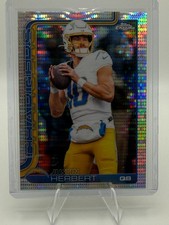 2025 Topps Chrome Justin Herbert PULSAR REFRACTOR #158 Los Angeles Chargers SP