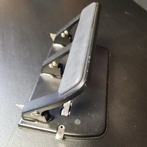 Office Mate Heavy Duty 3 Hole Punch with Padded Handle, 40-Sheet Capacity, Black