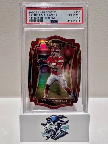 2020 Panini Select Patrick Mahomes II Die-Cut Red Prizm PSA 10 Chiefs