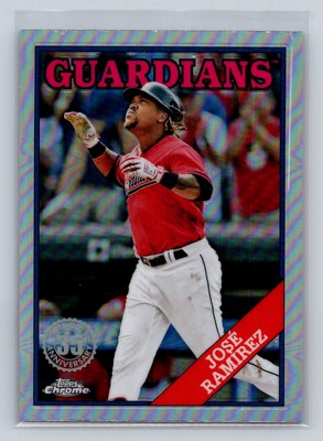 2023 Topps Chrome 1988 Topps Baseball 35th Anniversary #88BC-17 Jose Ramirez B54