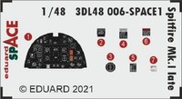 MW22 Eduard 3DL48006 Spitfire Mk.I Late Space 1/48 3D Decal For Eduard