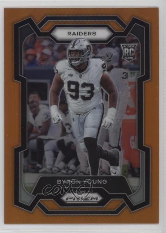 2023 Panini Prizm Rookies Orange Prizm 68/249 Byron Young #355 11nu