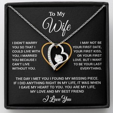 To My Wife Necklace, Christmas Gifts For Women, Anniversary Gift For Wife